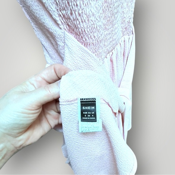 Shein Elegant Pink Sleeveless Dress - Picture 6 of 10